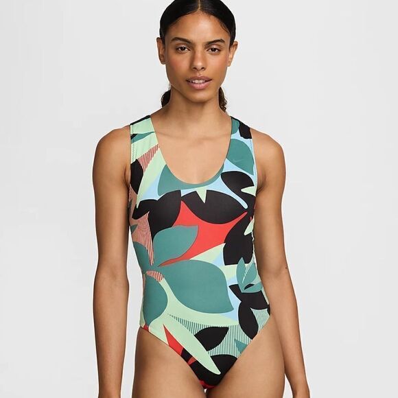 Nike Swim Women's Keyhole Back One-Piece Swimsuit- Size Small - Picture 1 of 10
